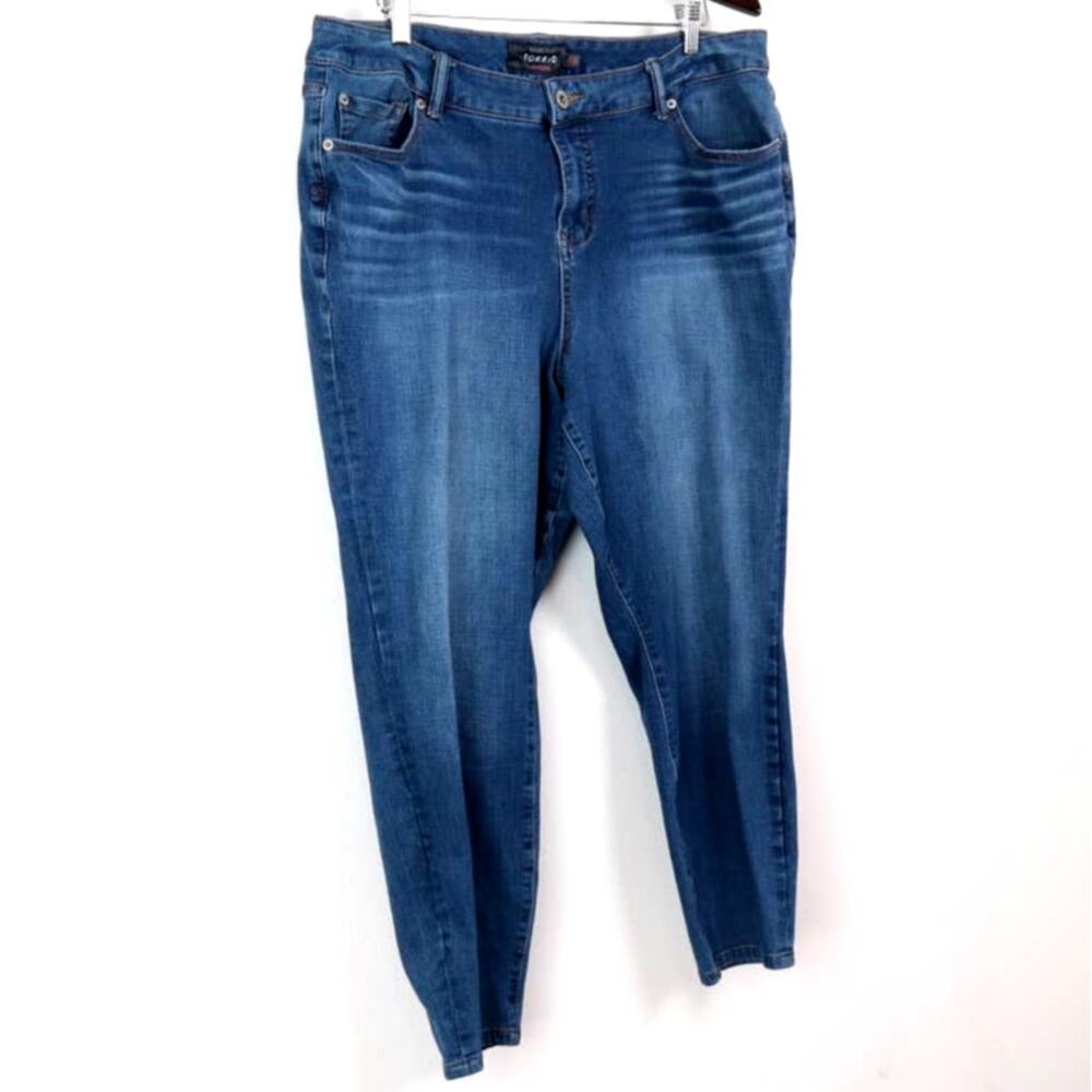 Torrid Size 20R High Rise Curvy Jeans Stretch Denim Medium Blue Wash - Picture 3 of 12
